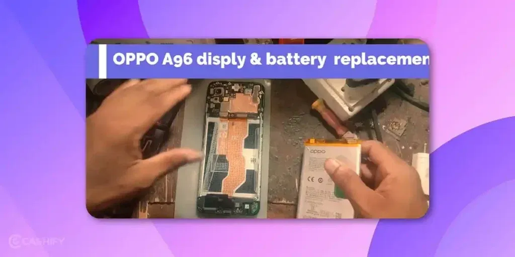 change Oppo A96 battery