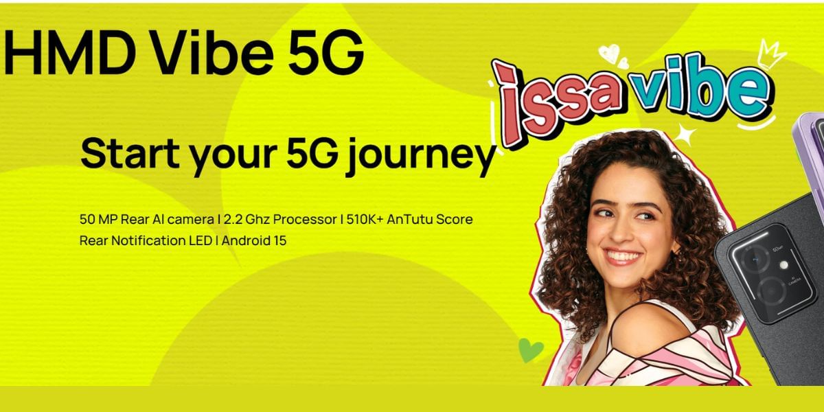 HMD Vibe 5G Launch Happens In India: A Versatile 5G Phone Under 10K