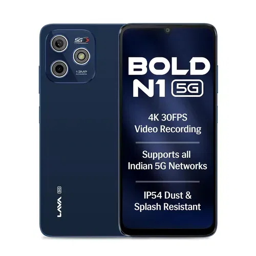 Lava Bold N1 5G Front And Back