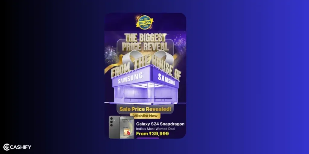 best deal on Samsung Galaxy S24 in Big Billion Days
