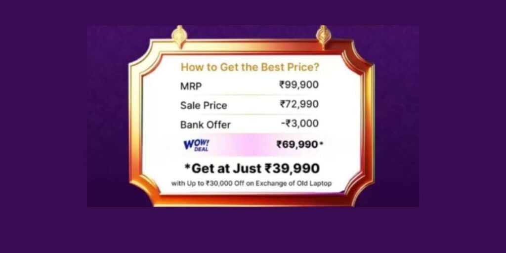 Flipkart BBD Sale MacBook Air M2 price