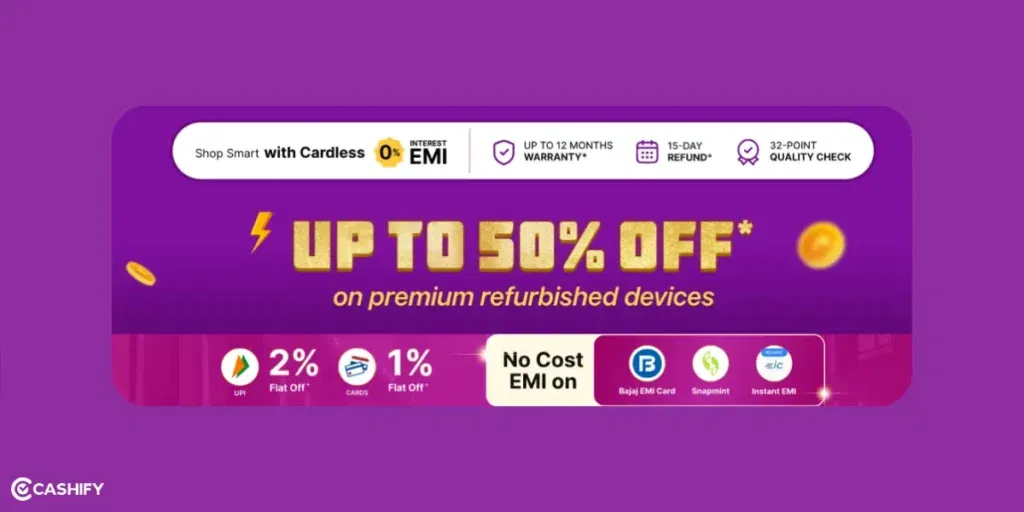 Cashify upcoming sale