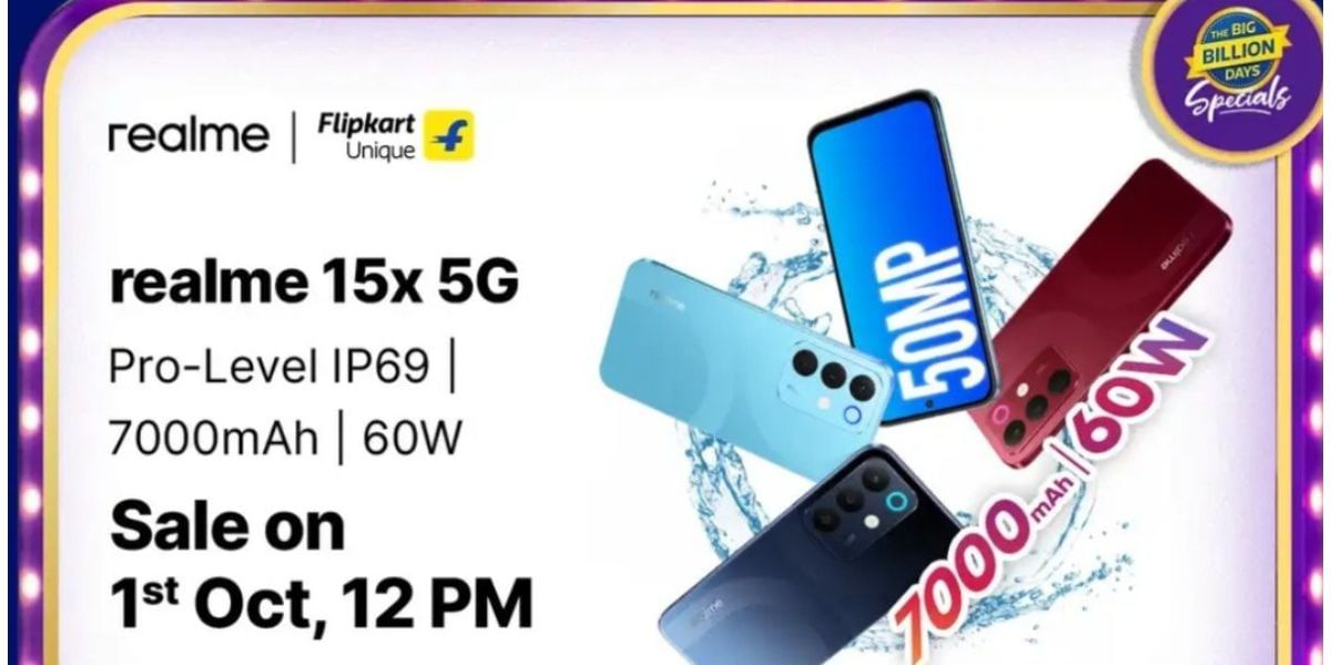Realme 15X 5G Launch Sale On 1st October: See What This New Variant Offers