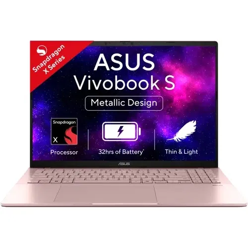 Asus Vivobook S16 S3607QA SH078WS Qualcomm Snapdragon Octa Core 16 GB 512 GB SSD Windows 11 Front