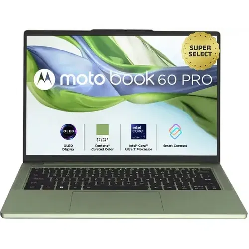 Motorola Moto Book 60 Pro 14IAH101 83NY000BIN Core Ultra 7 Series 2 32 GB 1 TB SSD Windows 11 Front