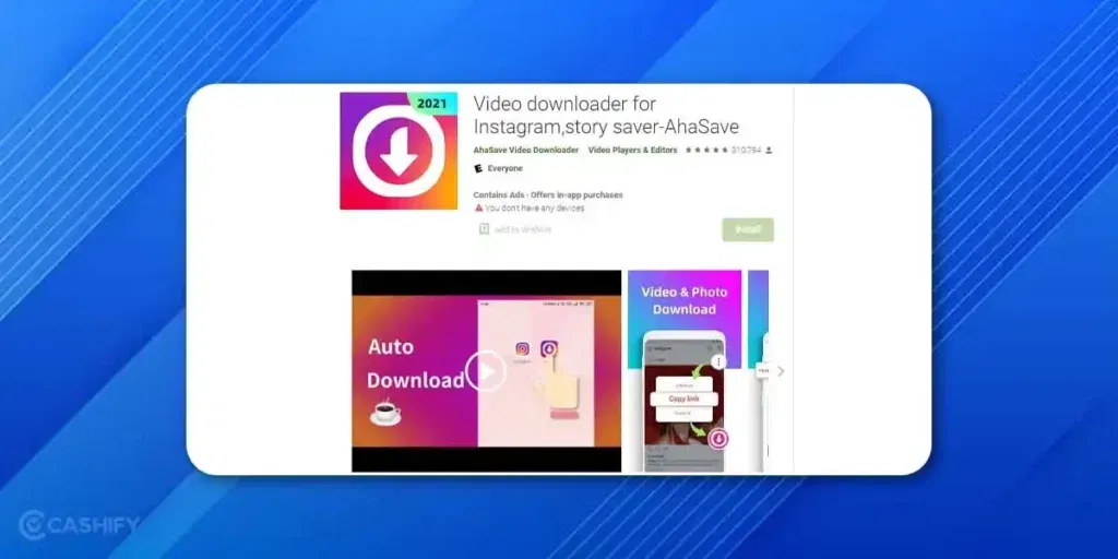 AhaSave video downloader