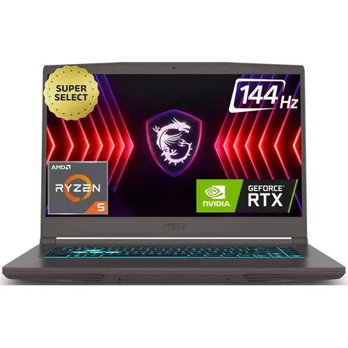 MSI Thin A15 B7UCX 105IN AMD Hexa Core Ryzen 5 16 GB 512 GB SSD Windows 11 4 GB Front