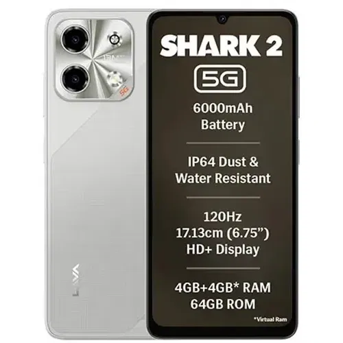 Lava Shark 2 5G Front And Back