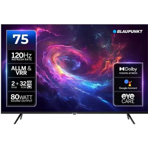 Blaupunkt 75SQ0110 75 inch (190 cm) QLED 4K Front