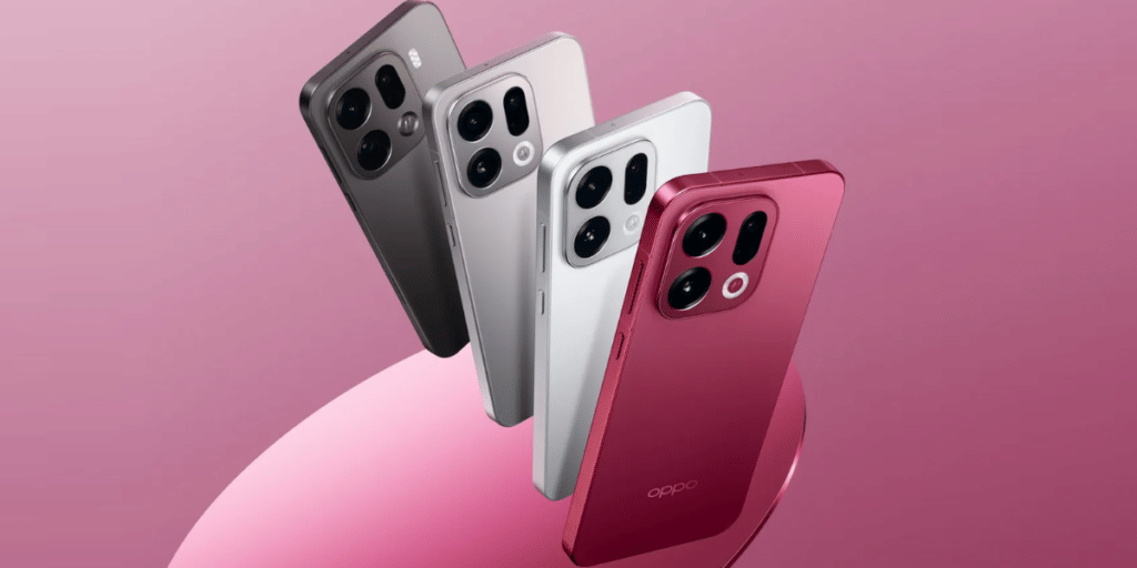 OPPO Find X9 Pro listed on Amazon India landing page