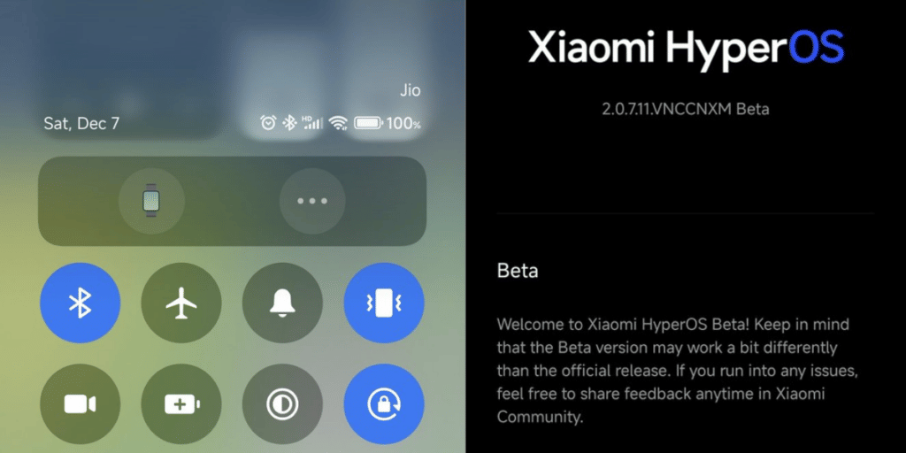 Xiaomi HyperOS Beta Update