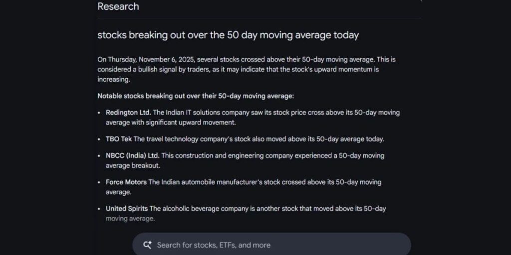Google Finance AI new features