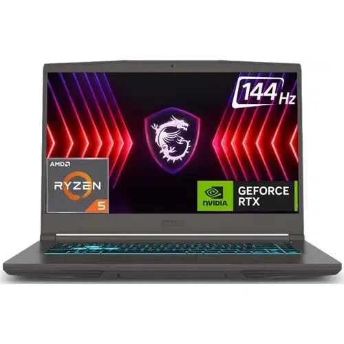 MSI Thin A15 B7UC 104IN AMD Ryzen 5 16 GB 1 TB SSD Windows 11 4 GB Front