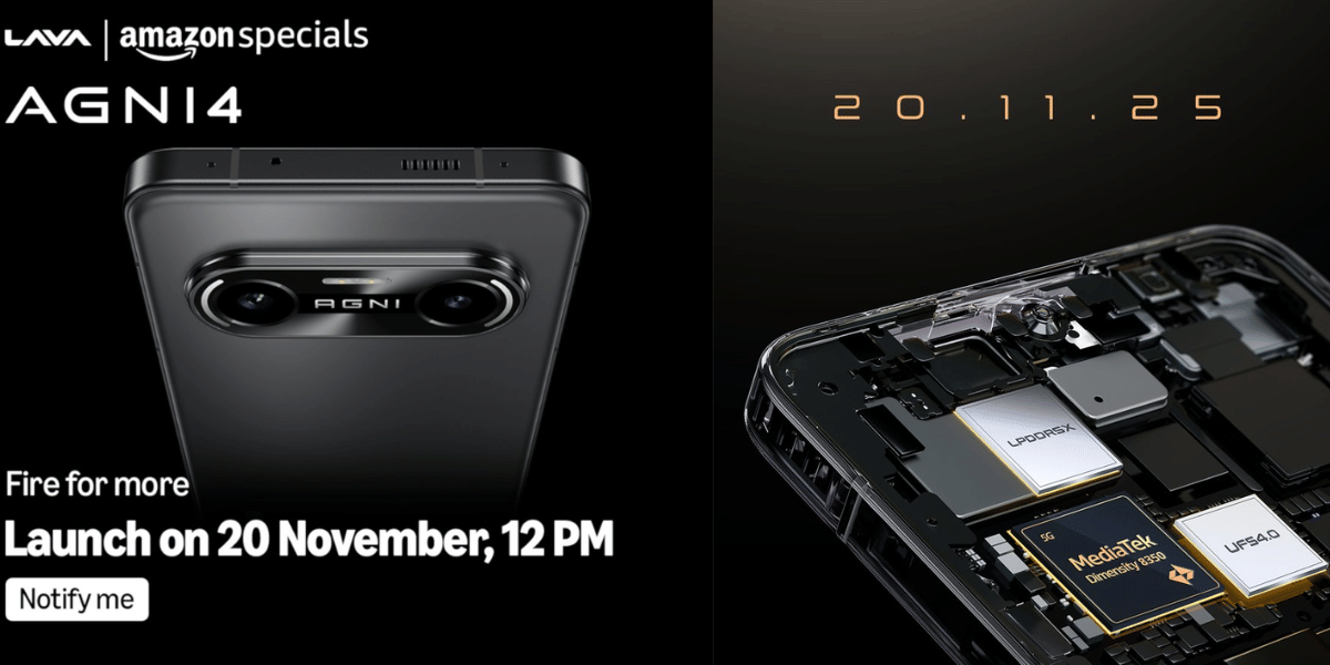 Lava Agni 4 Launch Date Revealed: 7050mAh Battery And Dual 50MP Cameras