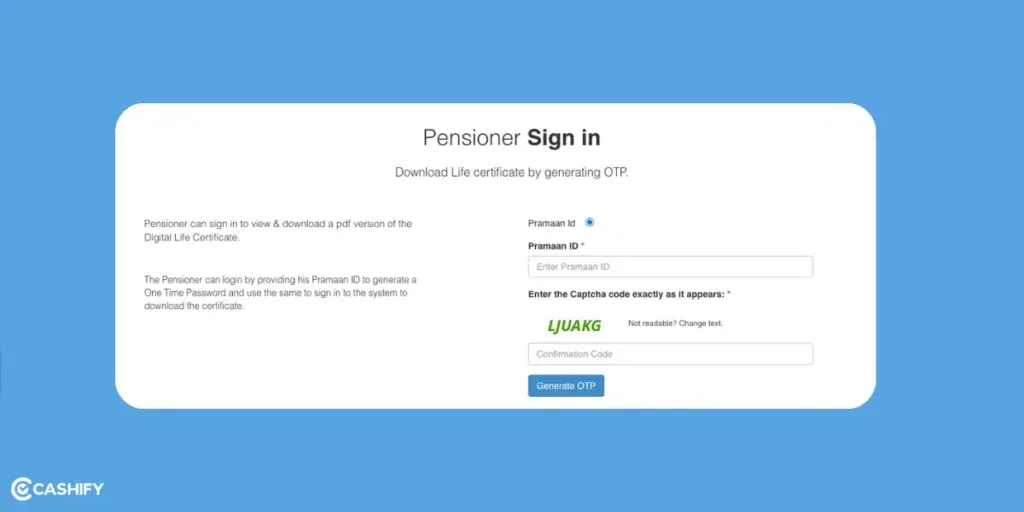 Jeevan Pramaan Life certificate download online