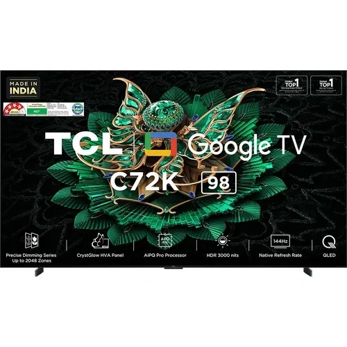 TCL 98C72K 98 inch (248 cm) QD-Mini LED 4K Front