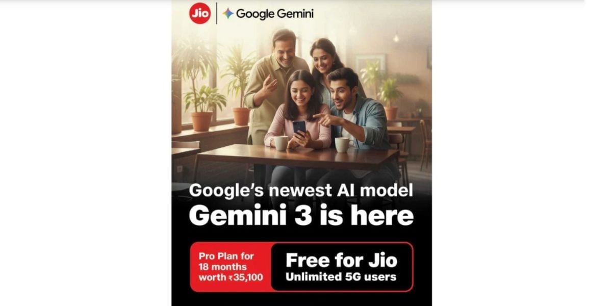 Jio Launches Gemini AI 3 Free For 18 Months: Redeem This Big Surprise Now!
