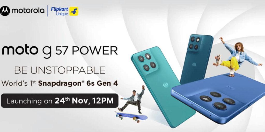 Moto G57 Power will launch in India on November 24