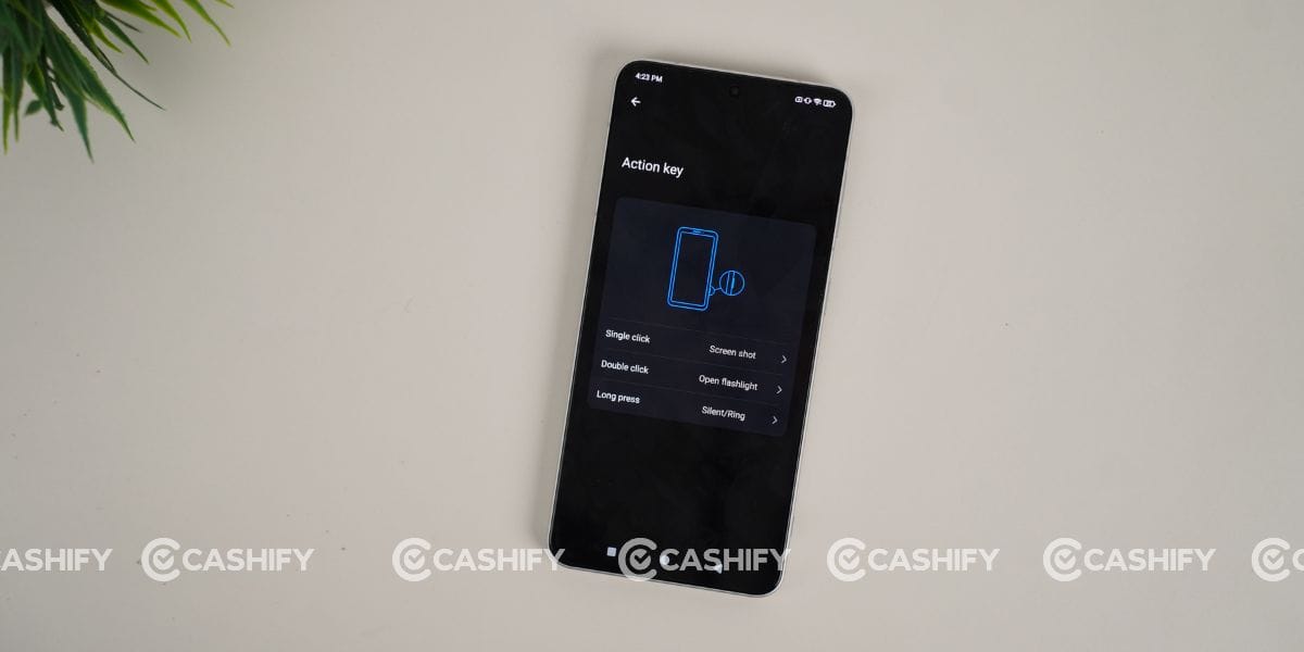 Lava Agni 4 action button