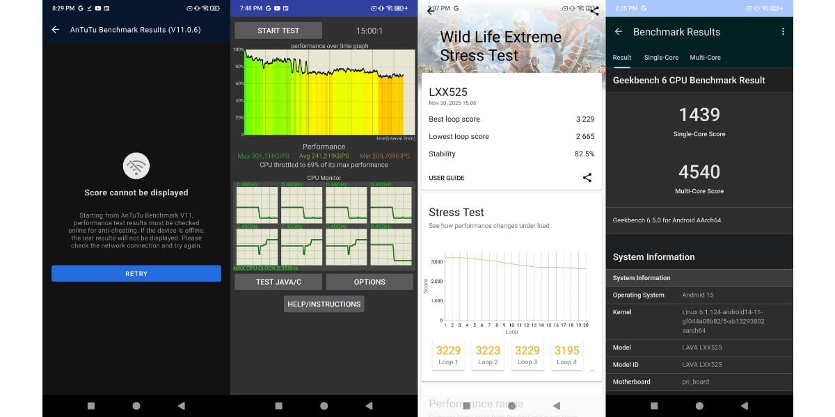 Lava Agni 4 benchmarks