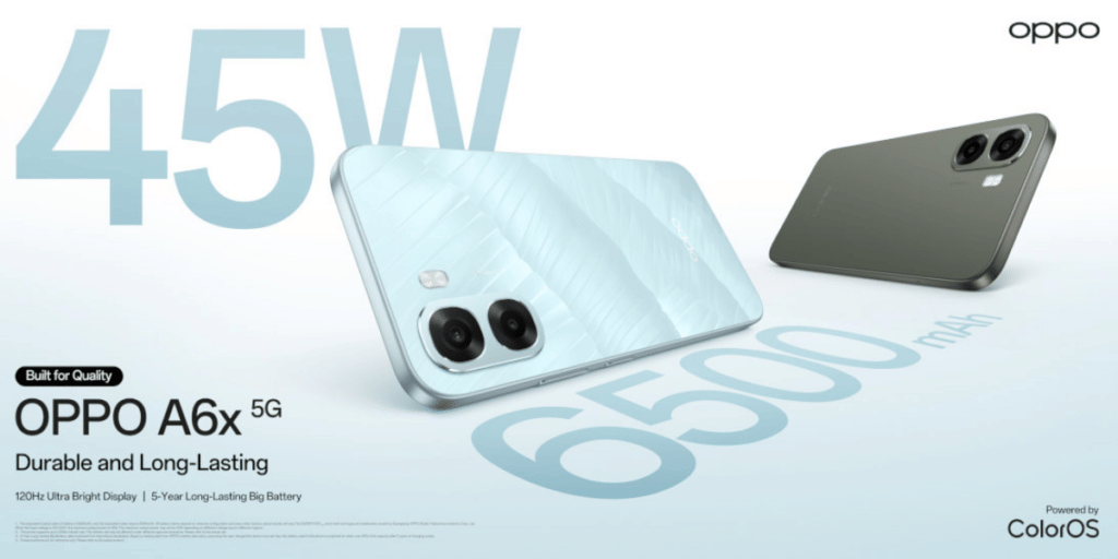 OPPO A6x 5G arrives in India