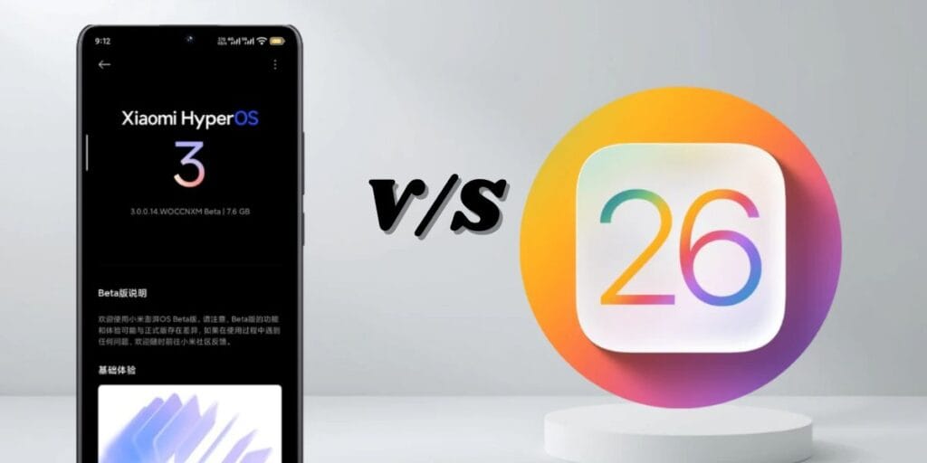 hyperOS 3 vs iOS 26