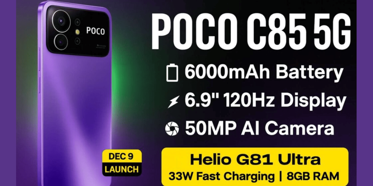 Poco C85 Launches In India: Massive Battery And 120Hz Display