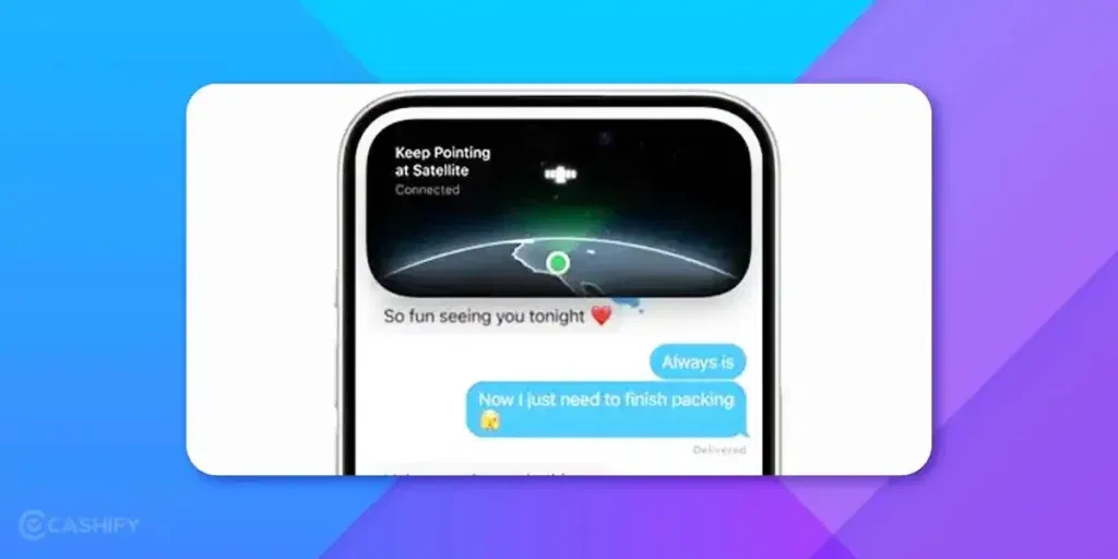 satellite features on iPhone