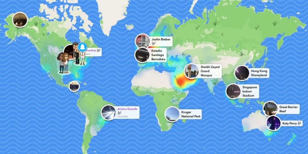 Snapchat maps