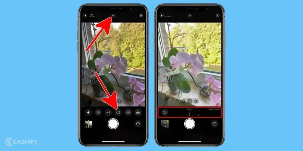 exposure adjustment on iphone 17