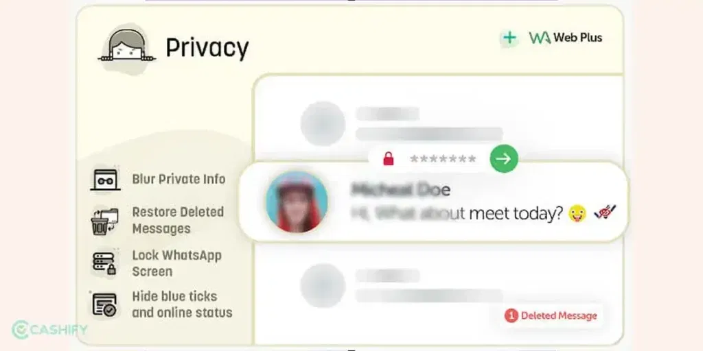 how to hide whatsapp chats on web