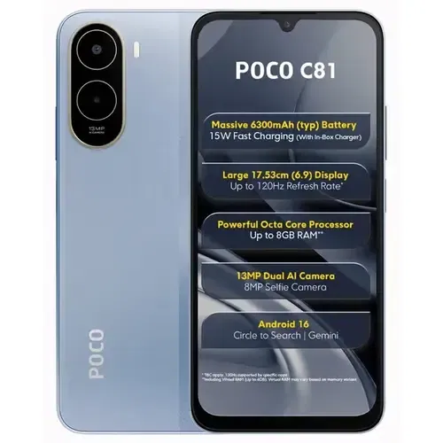 Poco C81 Front And Back