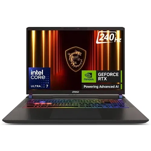 MSI Vector 16 HX AI A2XWHG 227IN Core Ultra 7 Series 2 32 GB 1 TB SSD Windows 11 12 GB Front