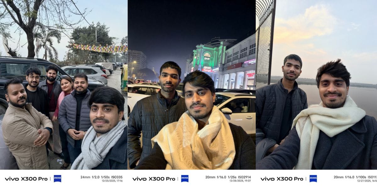 Vivo X300 Pro front camera sample