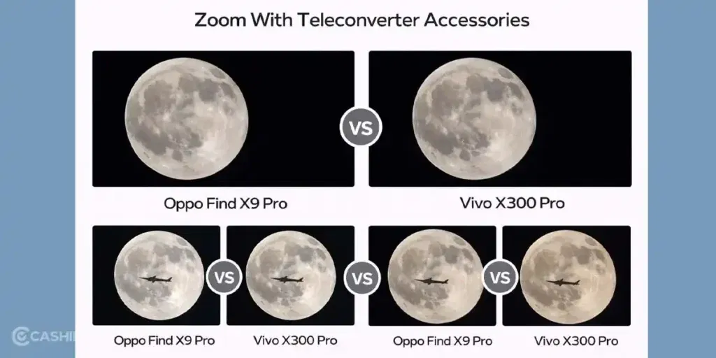 oppo find x9 pro vs vivo x300 pro zoom mode