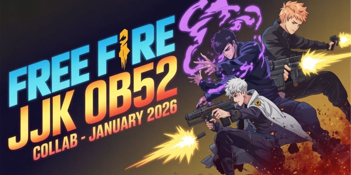 Free Fire MAX x Jujutsu Kaisen Collaboration Arrives With OB52 Update