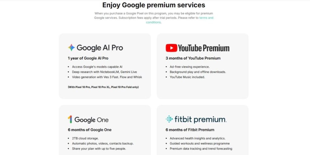 Benefits of Google Cashify upgrade program. 