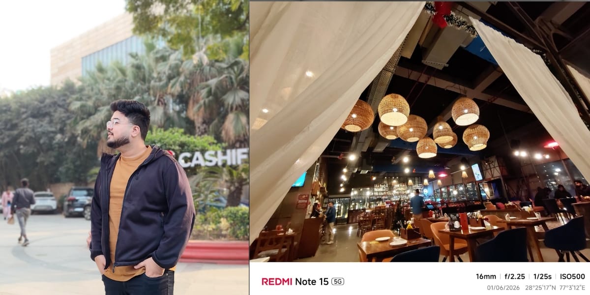 Redmi Note 15 5G camera sample