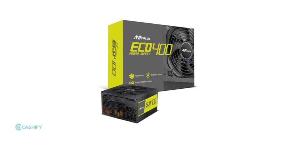 PSU: Ant Value ECO400 Non-Modular Gaming Power Supply