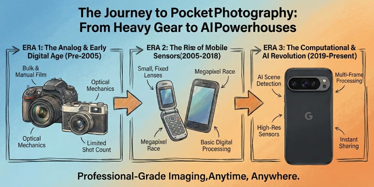 The journey to pocket photography: From heavy gear to AI photography 