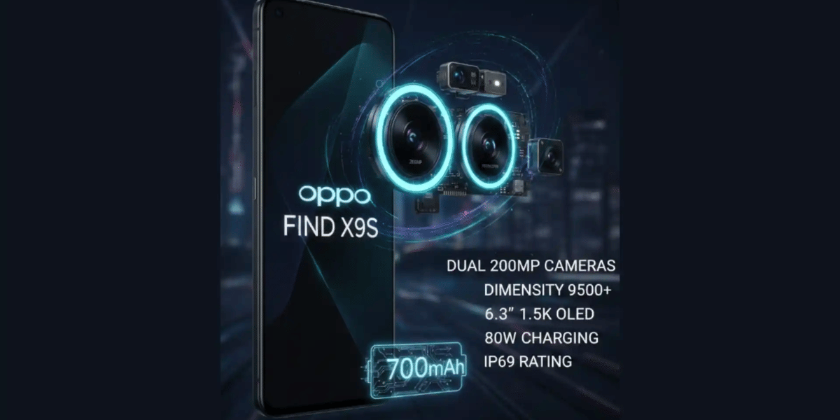 Oppo Find X9s Confirmed With Dual 200MP Cameras Coming March 2026