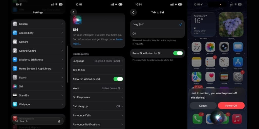How to switch off an iPhone via Siri