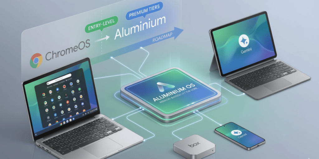 The latest interface is a blend of MacOS and Android 