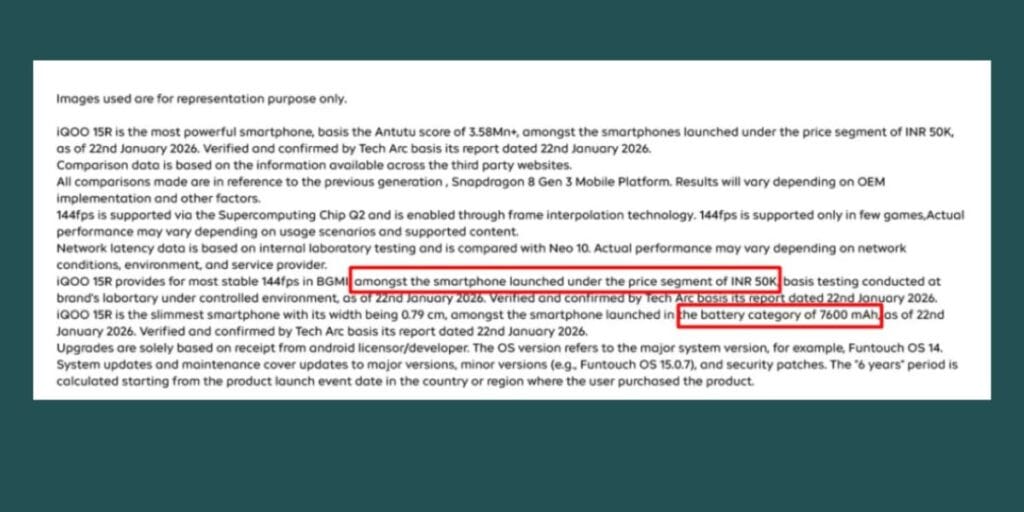 iQOO 15R price and battery