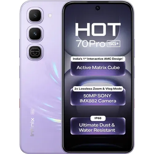 Infinix Hot 70 Pro 5G Front And Back