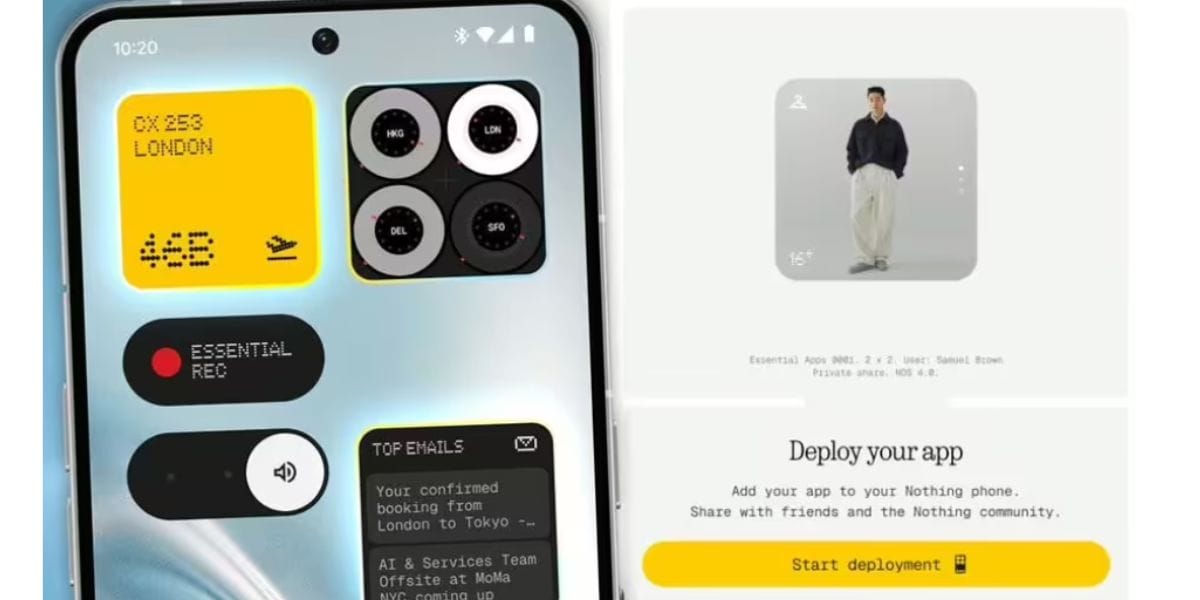 Nothing Essential App Builder Launched: Build Websites Using AI