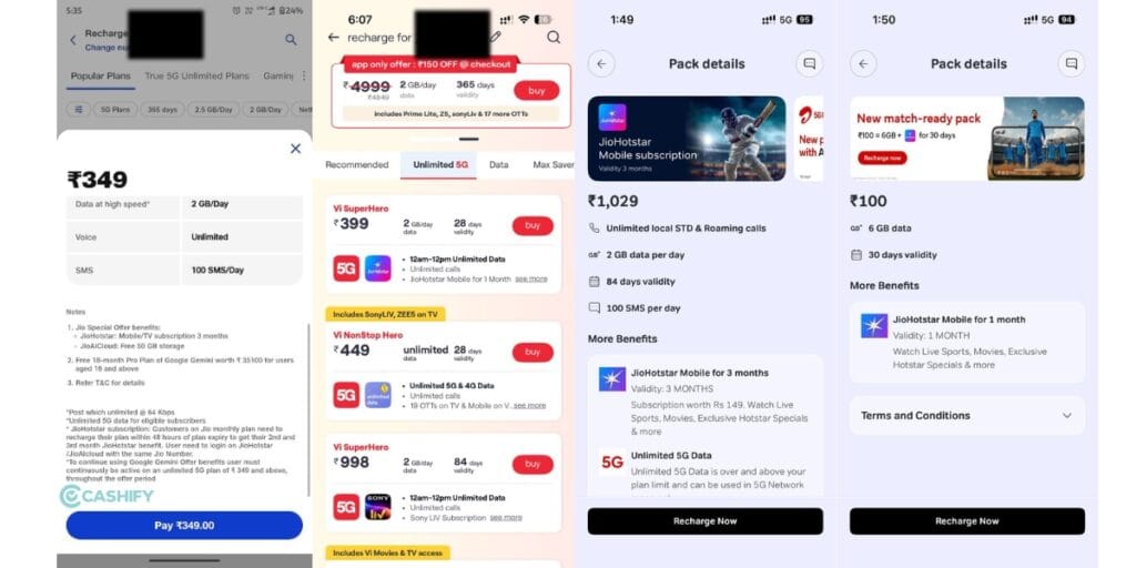 Jio Hotstar Subscription Through Recharge