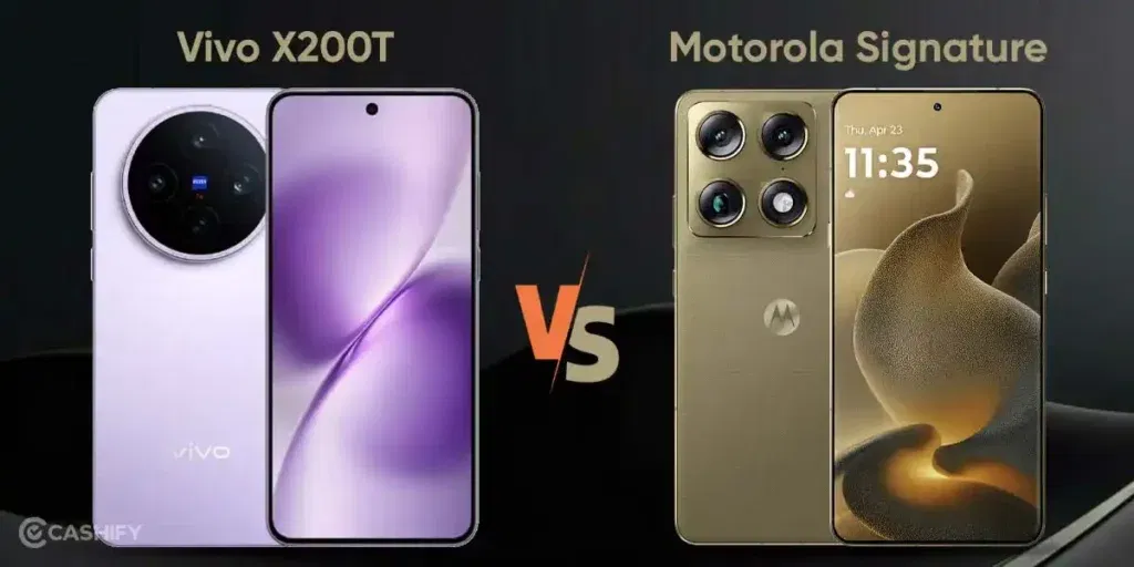 Vivo X200T vs Motorola Signature display