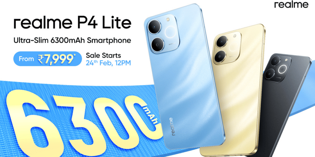 Realme P4 Lite arrives in India