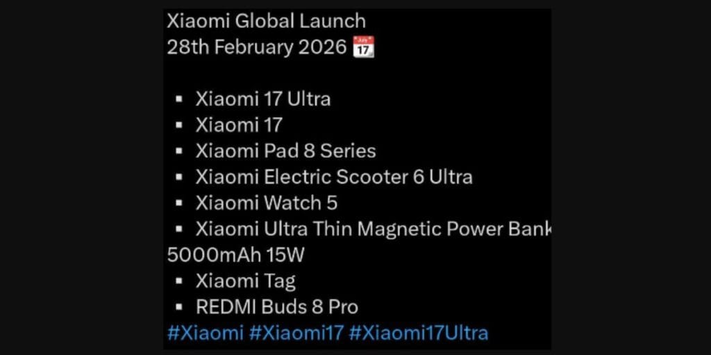 xiaomi devices launching on 28 february at xiaomi global launch event